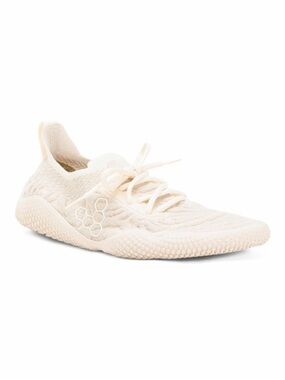 Vivo Barefoot Motus Studio Women's Knit Lace-Up Sneakers in Arctic White